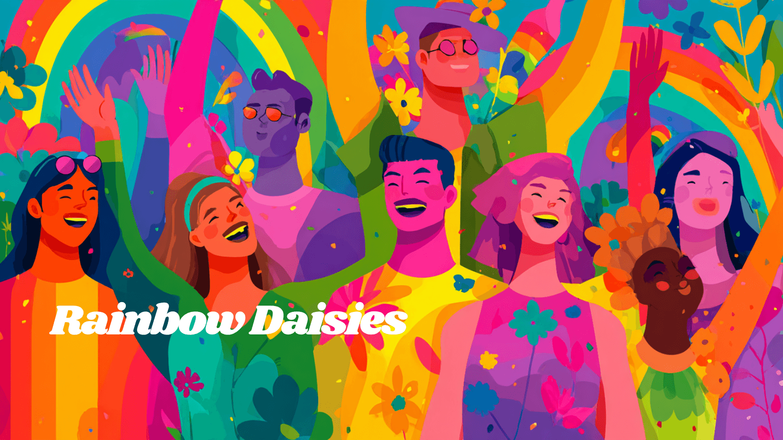 Rainbow Daisies Chicago